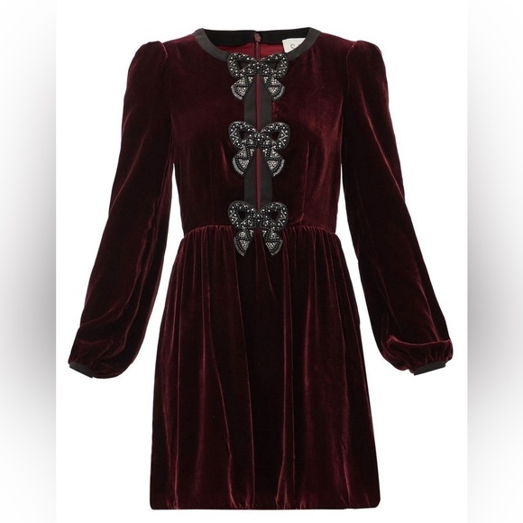 Saloni Camille Bow Embellished Dress - Picture 2 of 8